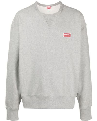 KENZO Sweatshirt With Logo Application - Grey