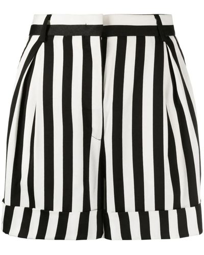 Moschino Striped Shorts - Black