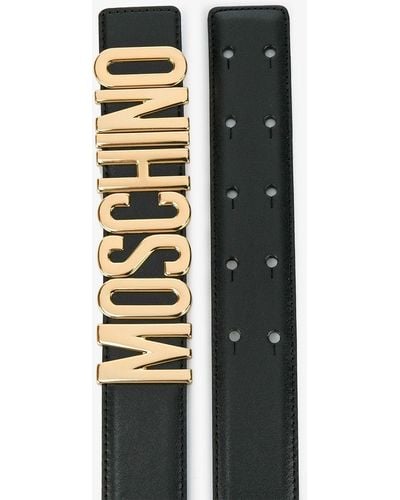 Moschino Cintura Con Logo - Metallizzato