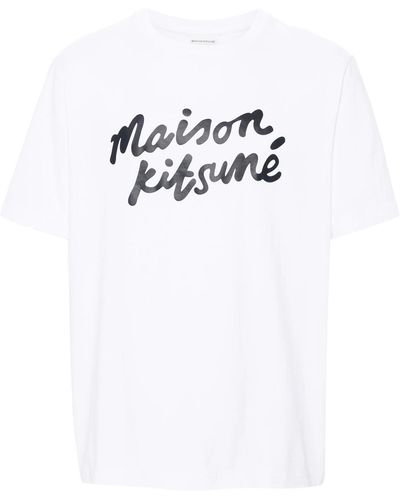 Maison Kitsuné Handwriting Comfort T-Shirt - White