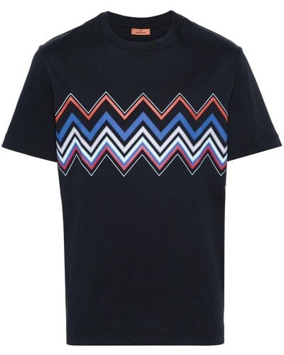 Missoni Zigzag Cotton T-Shirt - Black