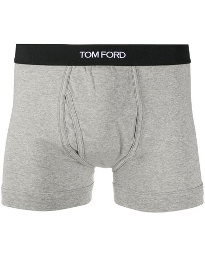 Tom Ford Boxers With Logo Band - Grey