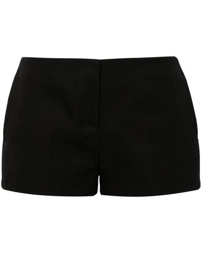 The Attico Low-Waisted Tailored Shorts - Black