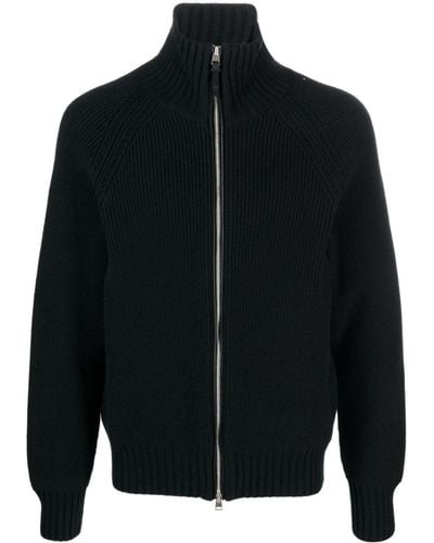 Tom Ford Cardigan With Zip - Black