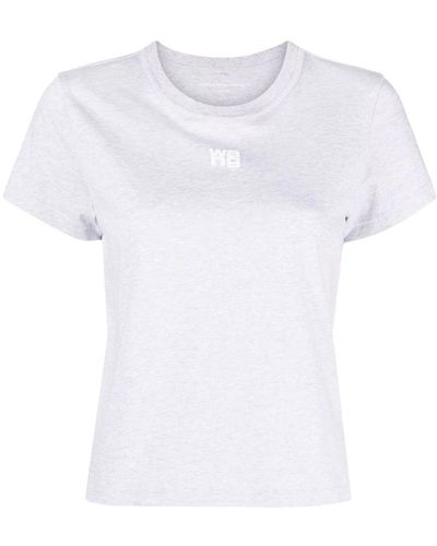 Alexander Wang T-Shirt Con Applicazione - Bianco