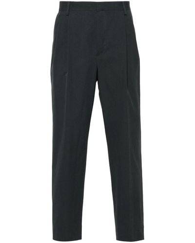Dries Van Noten High Waisted Trousers Pellow 8232 M.W.Pants Ant - Blue