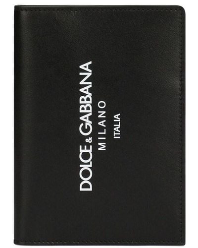 Dolce & Gabbana Bi-Fold Wallet With Print - Black
