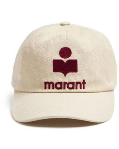 Isabel Marant Baseball Hat With Embroidery - Natural