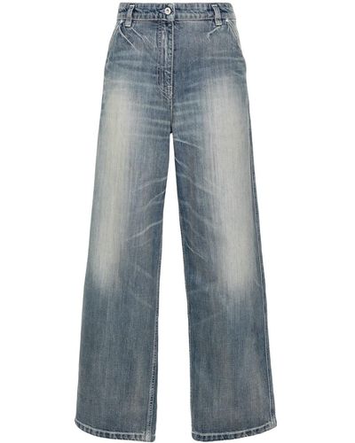 KENZO Jeans A Gamba Ampia - Blu