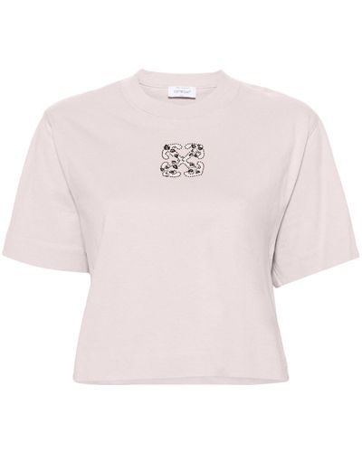 Off-White c/o Virgil Abloh Off- Sparkling Arrow T-Shirt - Pink