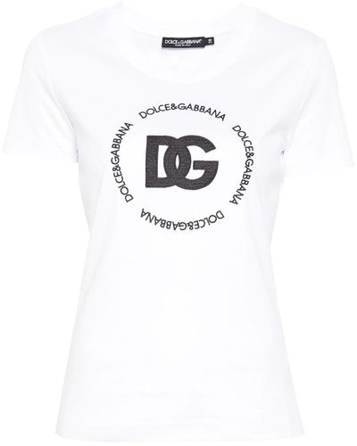 Dolce & Gabbana T-Shirt With Embroidery - White