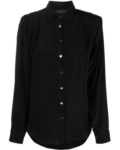 FEDERICA TOSI Button-Up Long-Sleeved Shirt - Black