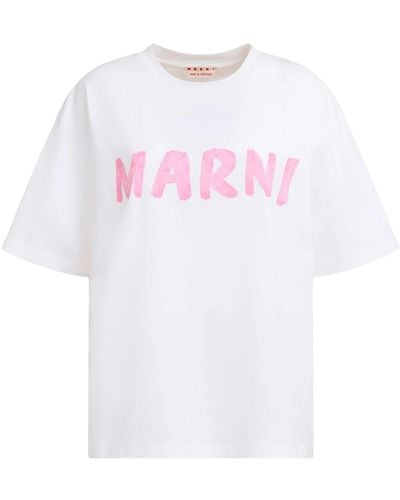 Marni T-Shirt Con Stampa - Bianco