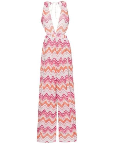Missoni Zigzag Woven Beach Cover-Up - Pink