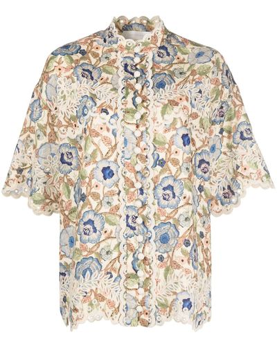 Zimmermann Junie Floral Shirt - Multicolor