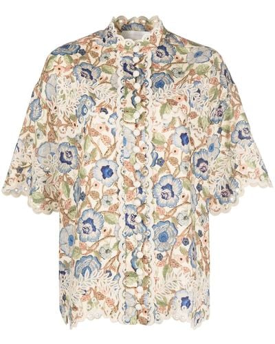 Zimmermann Junie Floral Shirt - Multicolour