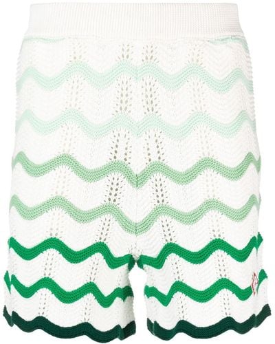 Casablancabrand Bermuda Shorts With Shaded Effect - Green