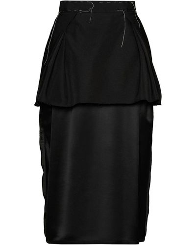 Maison Margiela Work-In-Progress Layered Skirt - Black