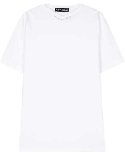 Y. Project T-Shirt Con Applicazione - Bianco