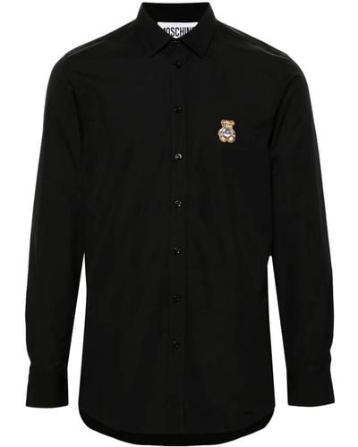 Moschino Shirt With Teddy Bear Application - Black