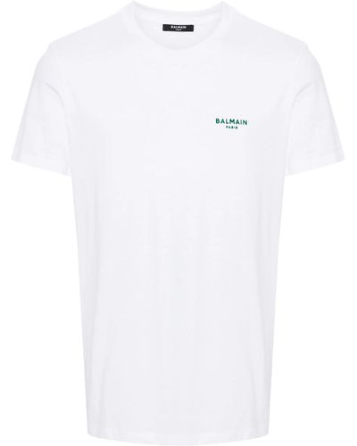 Balmain T-Shirt With Logo Application - White