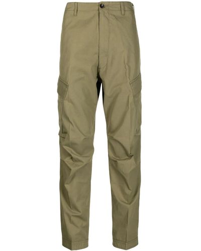 Tom Ford Straight Leg Cotton Trousers - Green