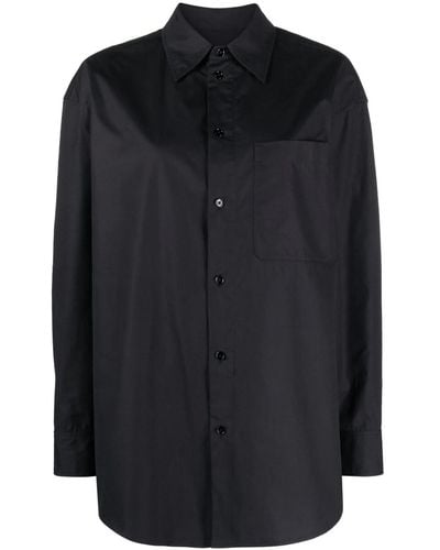 Lemaire Shirt With Inserts - Black