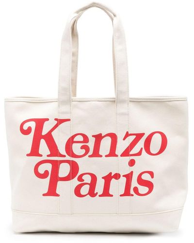 KENZO Utility Large Tote Bag - Red
