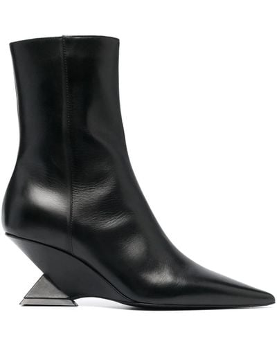 The Attico Cheope 70Mm Ankle Boots - Black