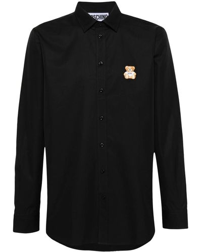 Moschino Shirt With Teddy Bear Application - Black