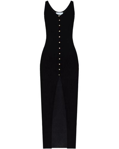 Casablancabrand Long Ribbed Dress - Black