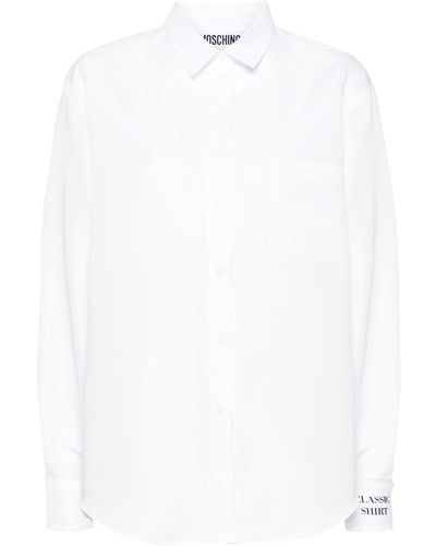 Moschino Camicia con applicazione - Bianco