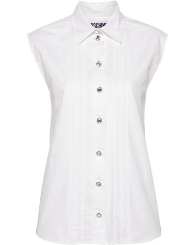 Moschino Sleeveless Shirt - White