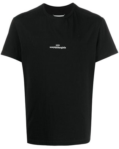 Maison Margiela T-Shirt With Embroidery - Black