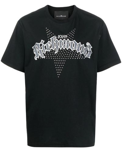 John Richmond T-Shirt Con Stampa - Nero