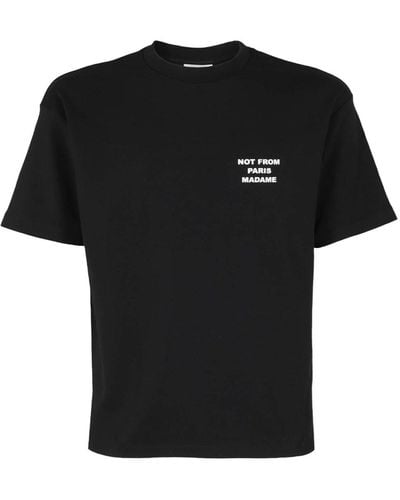 Drole de Monsieur The Slogan T-Shirts - Black
