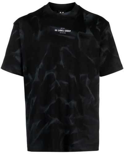 44 Label Group T-Shirt With Print - Black
