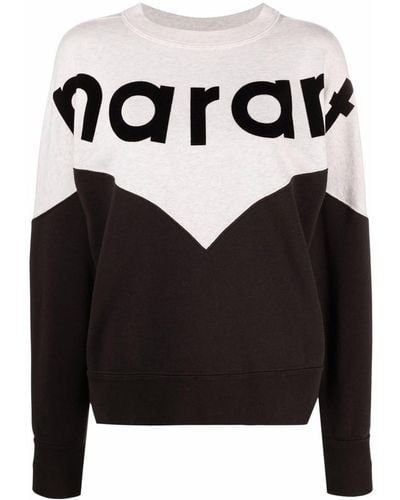 Isabel Marant Two-Tone Crewneck Sweatshirt - Black