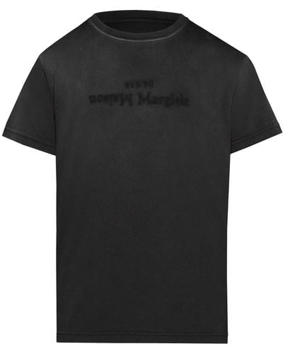 Maison Margiela Reverse T-Shirt With Print - Black
