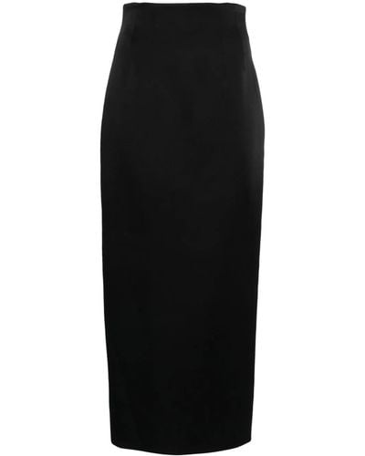 Khaite The Loxley High-Waisted Skirt - Black