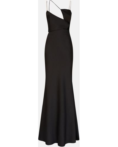 The Attico ''melva'' Black Long Dress - White