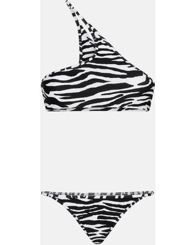 The Attico Bikini white e black - Bianco