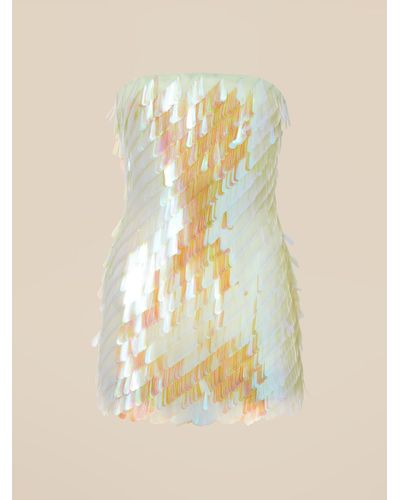The Attico Opalescent Mini Dress - Metallic