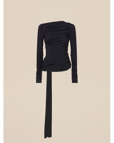 The Attico Top black - Blu