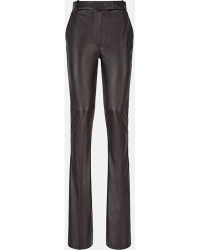 The Attico Pantaloni lunghi ''Piaf'' dark brown - Marrone