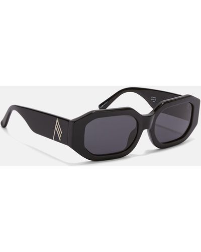 The Attico ''blake'' Black Sunglasses - White