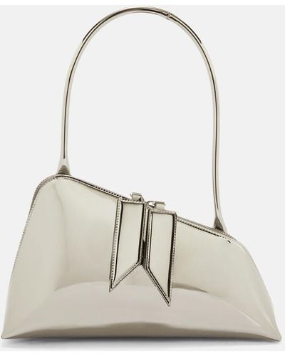 The Attico Shoulder bag ''Sunrise'' silver - Bianco