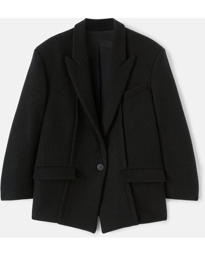 The Attico ''Glen'' Short Coat - Black
