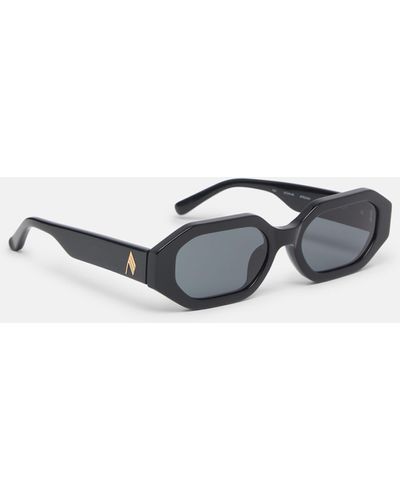 The Attico ''irene'' Black Sunglasses - White