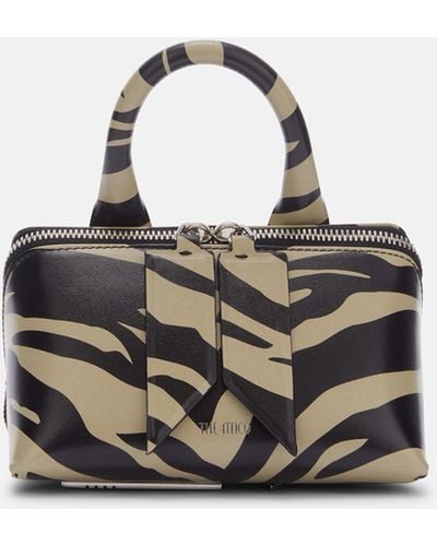 The Attico ''friday'' Black And Safari Mini Handbag - Multicolor